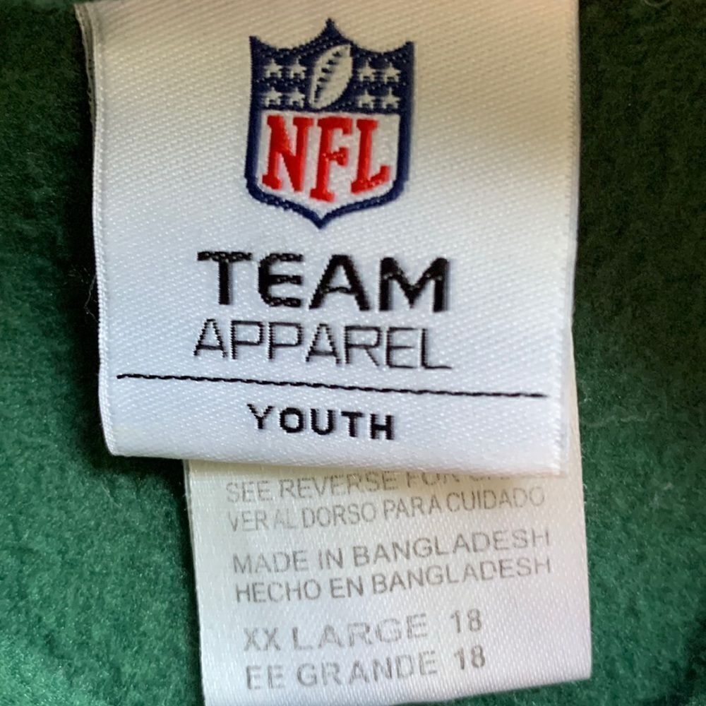 NFL Youth Green Bay Packers quarter zip fleece sweatshirt size XXL 18 - Picture 4 of 5